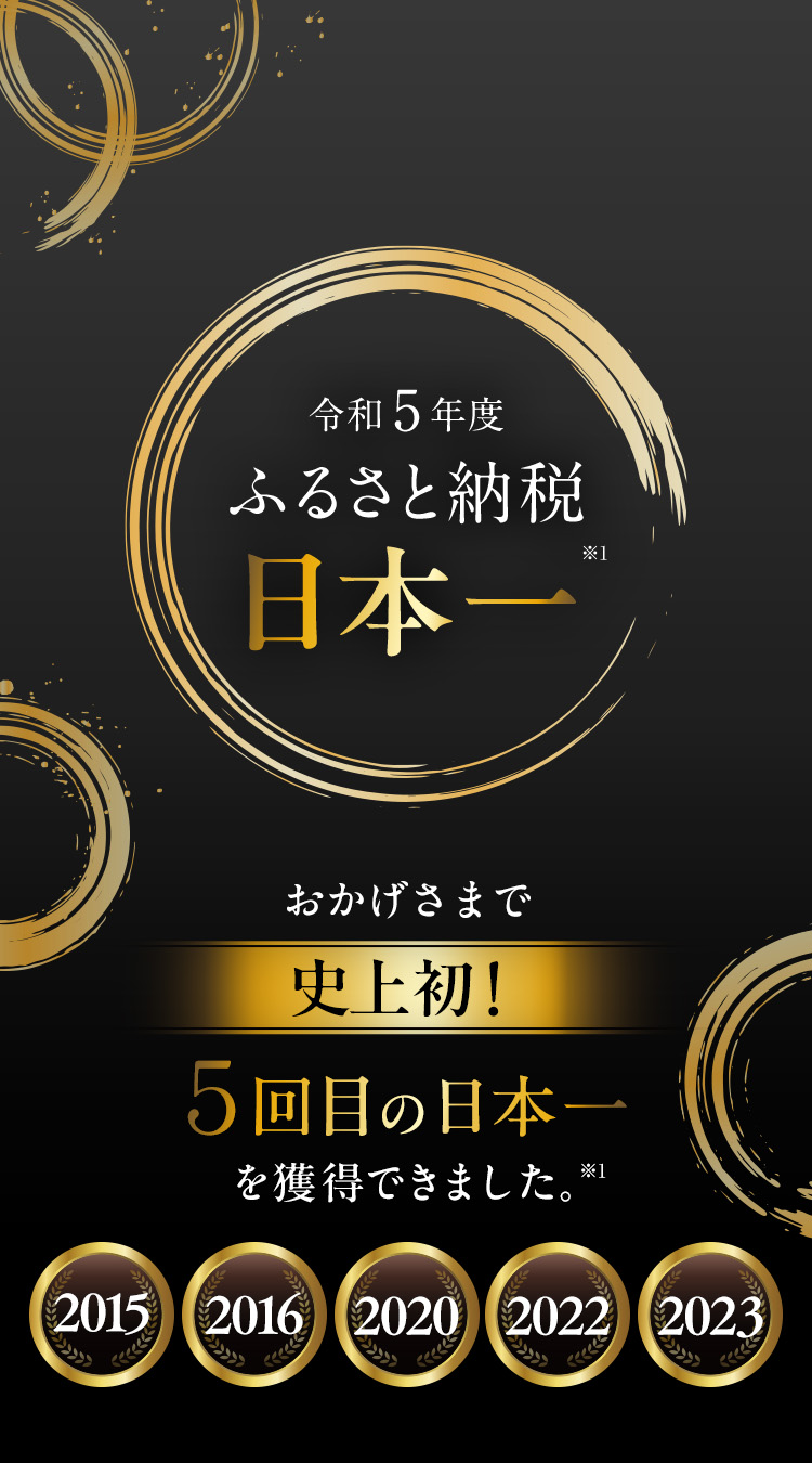 令和5年度ふるさと納税日本一